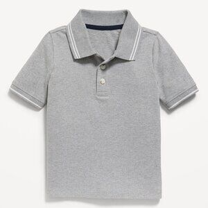 Boys Grey Short Sleeve Polo for Toddler Boys Size 5T Old Navy